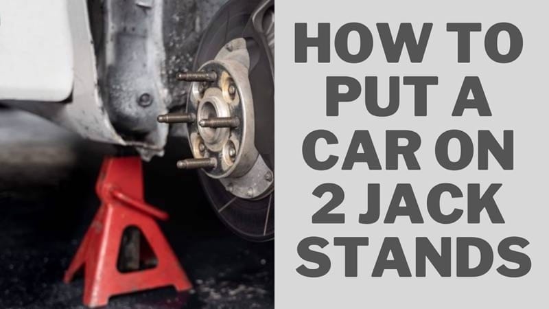 how to put a car on two jack stands